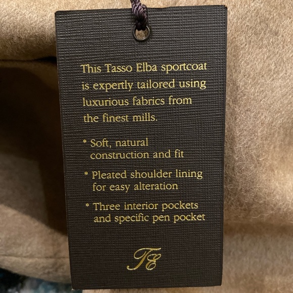 Tasso Elba 100% Camelhair Tan Sport Jacket; Size: 42L - Picture 3 of 4